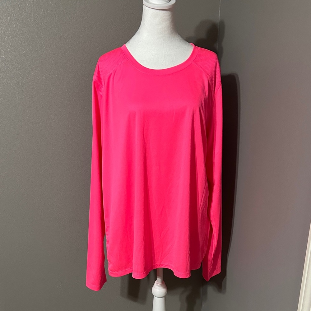 Energy Zone Bright Pink Long Sleeve Top